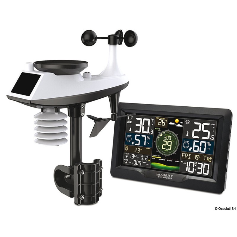 
Station météo professionnelle WiFi capteur 5-en-1 
