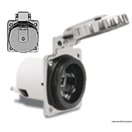 
Prise Marinco inox 16 A 

