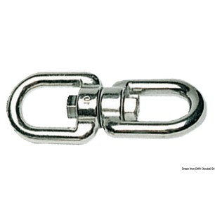 Emerillon double oeillet AISI 316 16 mm | EAN 8033137189708 Ref 01.018.16