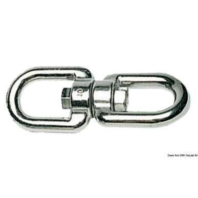 Emerillon double oeillet AISI 316 16 mm | EAN 8033137189708 Ref 01.018.16