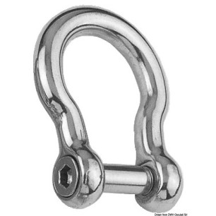 Manille lyre AISI 316 14 mm | EAN 8033137064739 Ref 01.081.14