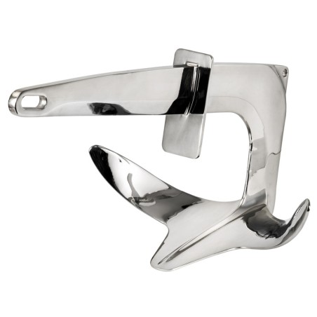Ancre Trefoil inox + plaque de blocage 10 kg | EAN 8033137201899 Ref 01.117.10