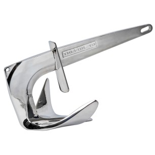 Ancre Trefoil inox + plaque contre l'eau 15 kg  Ref 01.120.15