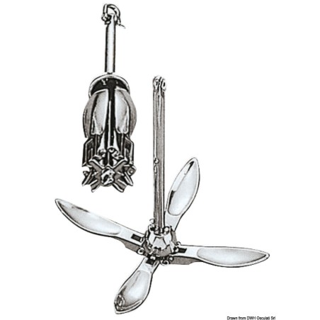 Ancre grappin inox 4 kg | EAN 8033137065248 Ref 01.138.04