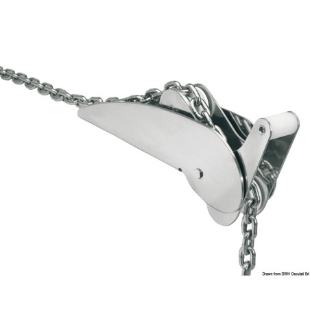 Davier bascule lourd acier inox poli 15 kg | EAN 8033137197796 Ref 01.333.02