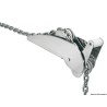 
Davier  bascule lourd en acier inox poli 15 kg 
