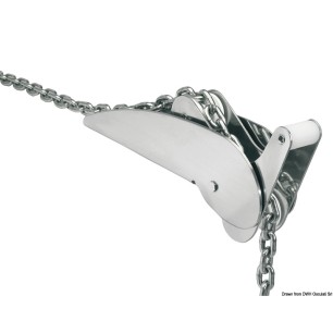 Davier bascule lourd acier inox poli 20 kg | EAN 8033137197802 Ref 01.333.03