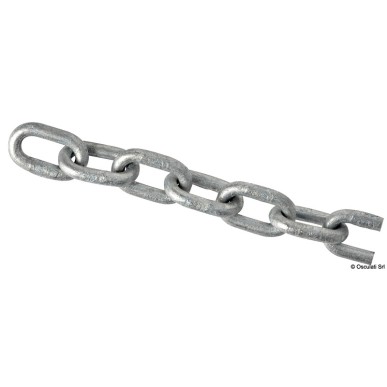 Chaîne galvanisée maille liège 6 mm x 50 m | EAN 8033137066528 Ref 01.372.06-050