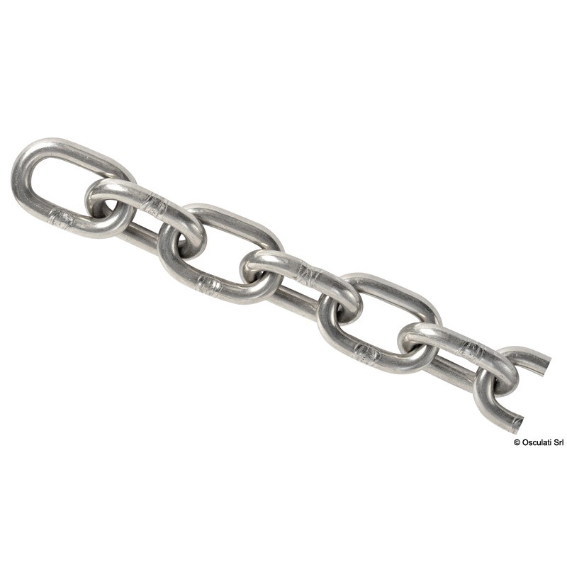 
Chaîne inox ä maille liège 6 mm x 50 m 
