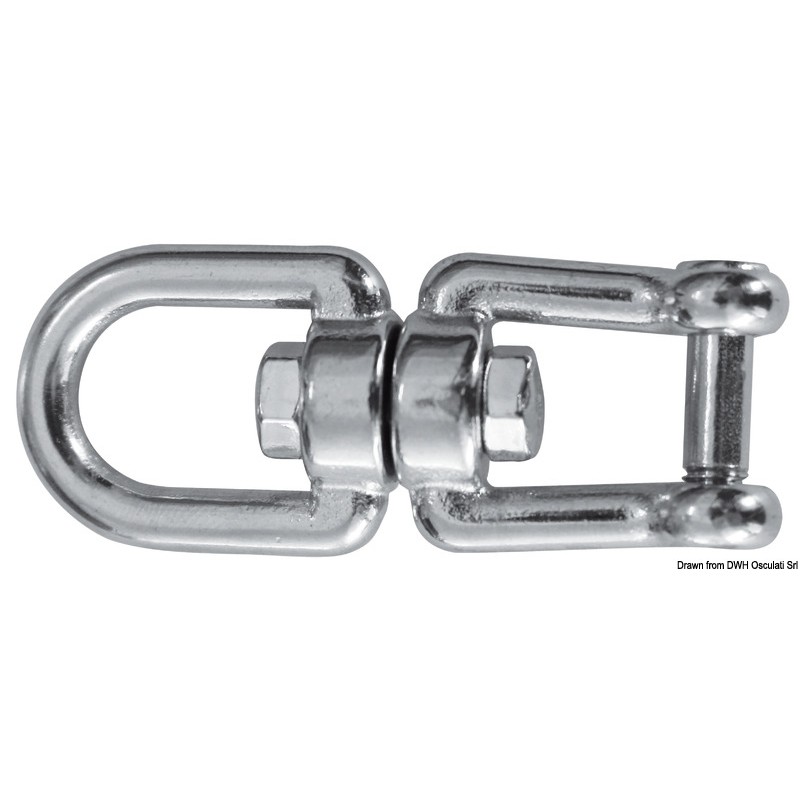 
Emerillon double oeillet AISI 316 6 mm  
