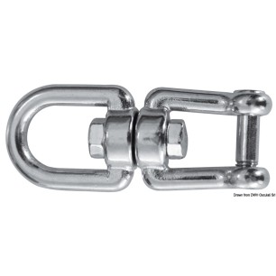 Emerillon double oeillet AISI 316 10 mm | EAN 8033137202100 Ref 01.438.02