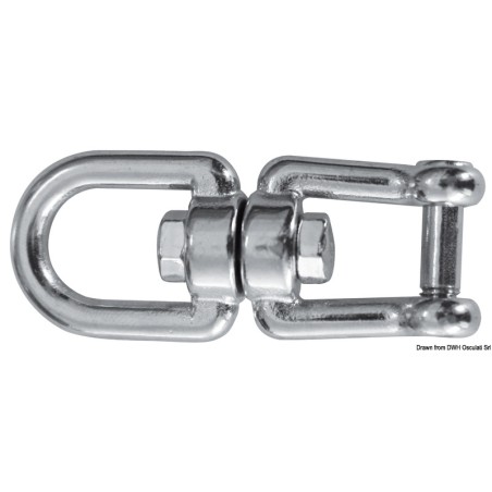Emerillon double oeillet AISI 316 10 mm | EAN 8033137202100 Ref 01.438.02