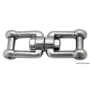 Emerillon man-man pivot ras AISI 316 10 mm | EAN 8033137067242 Ref 01.439.02