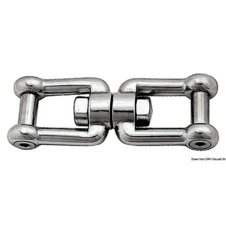 Emerillon man-man pivot ras AISI 316 10 mm | EAN 8033137067242 Ref 01.439.02