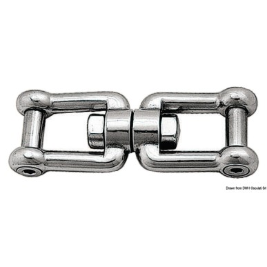 Emerillon man-man pivot ras AISI 316 13 mm | EAN 8033137067259 Ref 01.439.03