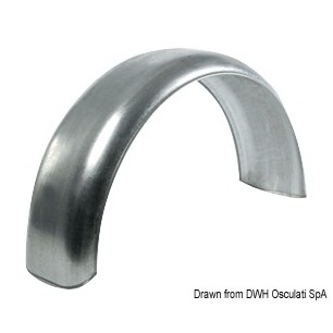 Garde-boue fer galvanisé, roues 13"/14" | EAN 8033137067853 Ref 02.012.01