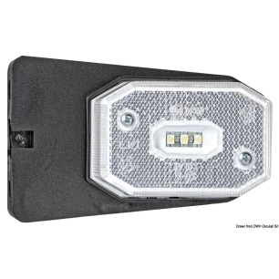 Feu avant LED + étrier lumière blanche | EAN 8033137202209 Ref 02.021.42