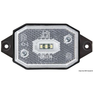Feu avant LED + étrier lumière blanche | EAN 8033137202216 Ref 02.021.43