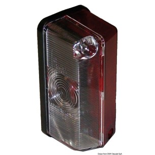 Feu d'encombrement base plate blanc/rouge | EAN 8033137068201 Ref 02.022.01