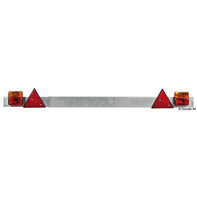 
Barre arrière réglable avec feux 110/190 cm 
