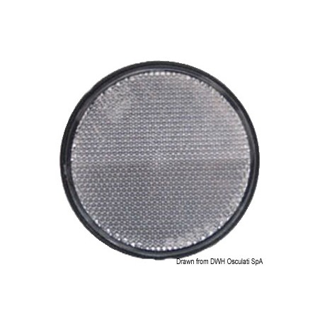 Catadioptre blanc adhésif 60 mm | EAN 8033137068379 Ref 02.023.33