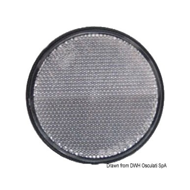 Catadioptre blanc adhésif 60 mm | EAN 8033137068379 Ref 02.023.33