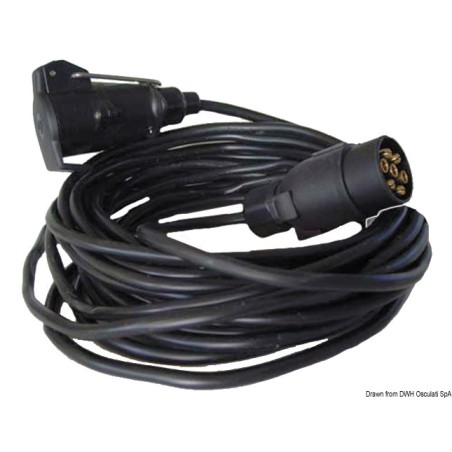 Câble de rallonge remorque 7 pôles 10 m | EAN 8033137068423 Ref 02.024.03