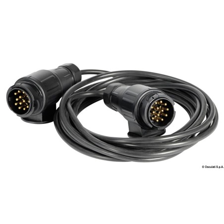 Câble de rallonge remorque 2 fiches/13 pôles 5 m | EAN 8033137068461 Ref 02.024.08