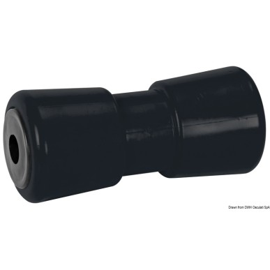 Roue centrale noir 185 mm Ø trou 21 mm | EAN 8033137068515 Ref 02.029.03