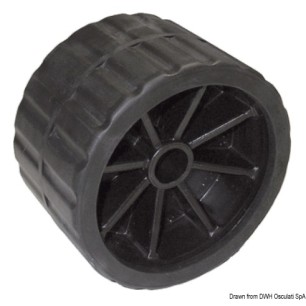 Roue latérale noir 75 mm Ø trou 18,5 mm | EAN 8033137068577 Ref 02.029.09