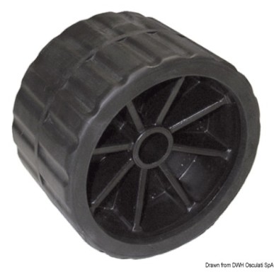 Roue latérale noir 75 mm Ø trou 18,5 mm | EAN 8033137068577 Ref 02.029.09