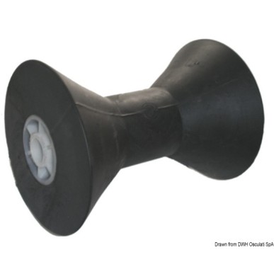 Roue centrale noir 205 mm Ø trou 21 mm | EAN 8033137068591 Ref 02.029.11