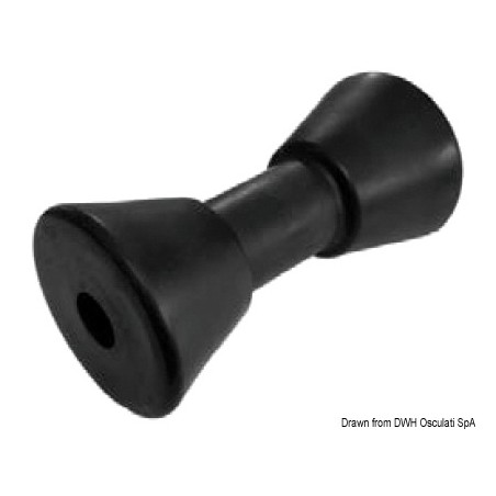 Roue centrale noir 190 mm Ø trou 21 mm | EAN 8033137068706 Ref 02.029.24