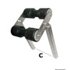 
Roue basculant central section tube 30 x 30 mm 
