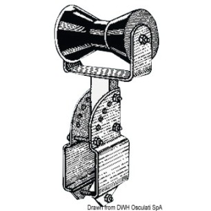 Central soutien-quille tube carré 70 mm | EAN 8033137069093 Ref 02.031.14