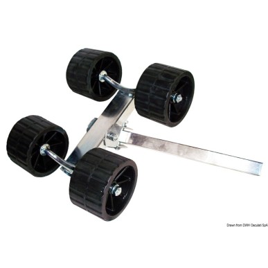 Rouleau pivotant 4 rouleaux rehaussé 40 mm | EAN 8033137069239 Ref 02.031.45