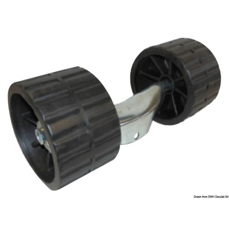 Etrier roues latérales fixes noires | EAN 8033137069246 Ref 02.031.48