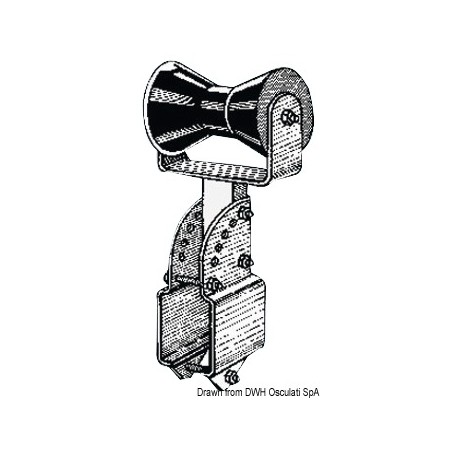 Rouleau central soutien-quille 100 mm | EAN 8033137069581 Ref 02.040.56