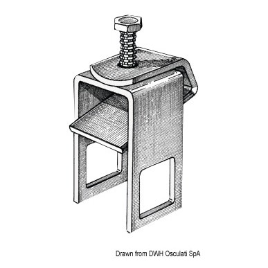 Etrier de fixation rouleau 30 x 50 mm | EAN 8033137069680 Ref 02.040.82