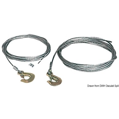 Câble treuil 5 mm x 7,5 m | EAN 8033137070150 Ref 02.091.02