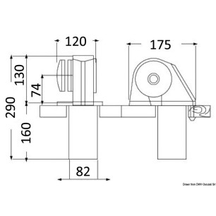 Treuil Italwinch Obi 700 W - 12 V sans cloche barbotin 6 mm| EAN 8033137071171 Ref 02.408.02