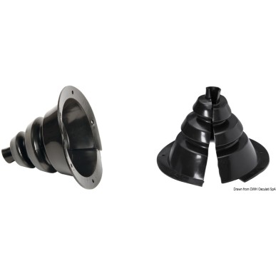 Soufflet passe-câbles ouvrable Ø externe 107 mm | EAN 8033137072864 Ref 03.415.01