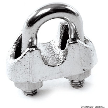 Serre-câble cavalier AISI 316 4/5 mm | EAN 8033137072949 Ref 04.181.02