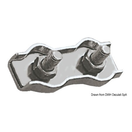 Serre-câble inox double 4 mm | EAN 8033137073052 Ref 04.512.04