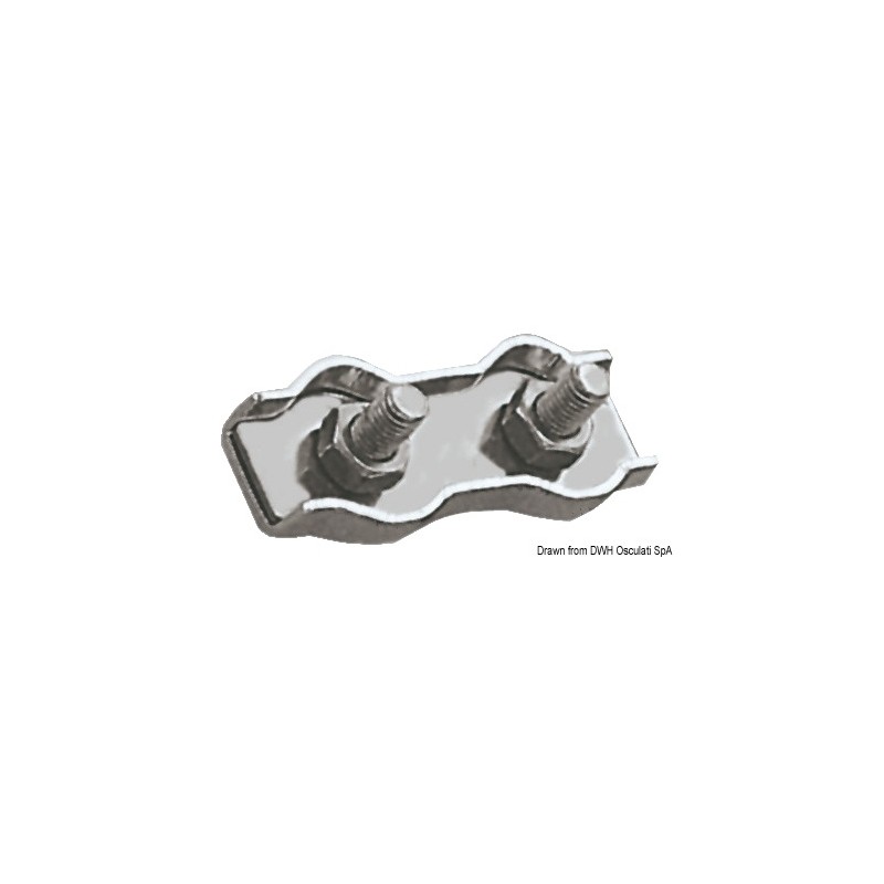 
Serre-câble inox double 5 mm 
