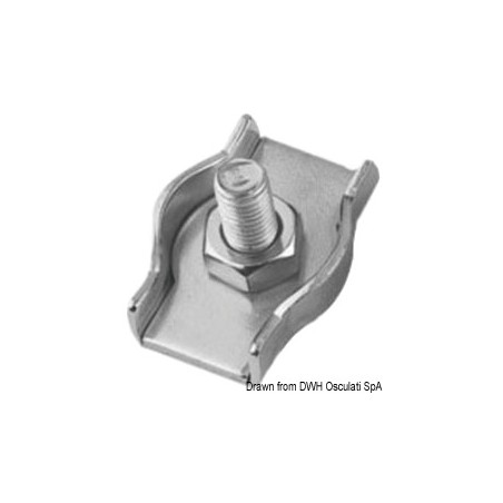 Serre-câble inox simple 4 mm | EAN 8033137073113 Ref 04.513.04