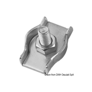Serre-câble inox simple 5 mm | EAN 8033137073120 Ref 04.513.05