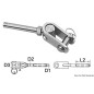 
Terminal AISI 316 fourche articulée Ø 5 mm 
