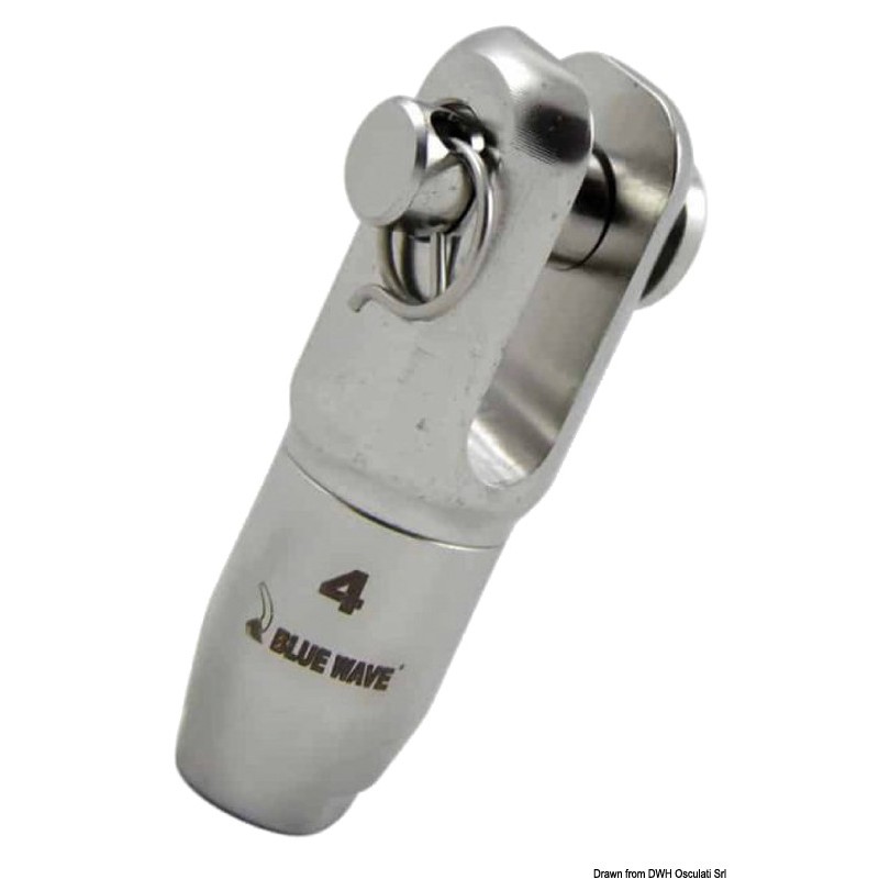 
Terminal  fourche gréement textile Ø 5 mm 
