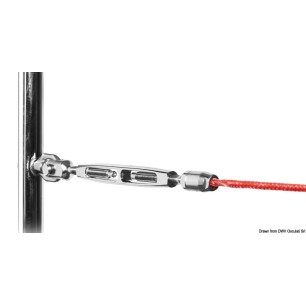 Ridoir cage ouverte chromée Ø 4mm  Ref 05.230.01